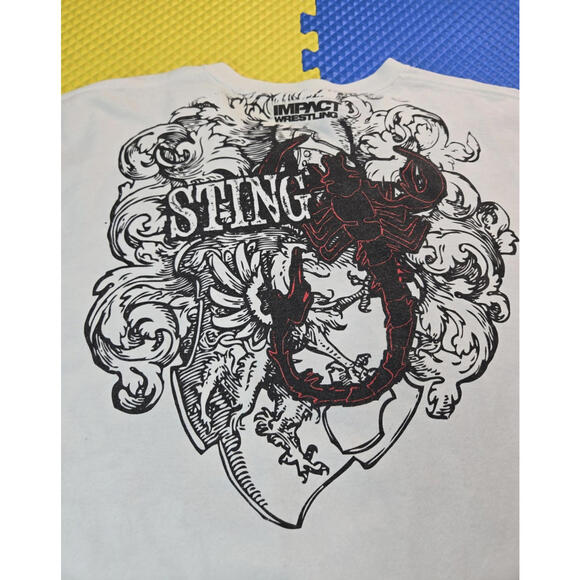impact wrestling Y2K Sting Graphic White T Shirt Mens Size 3XL - Picture 4 of 5